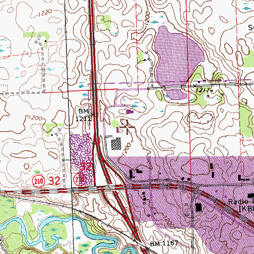 Topographic Map of Bigwood Events Center, MN