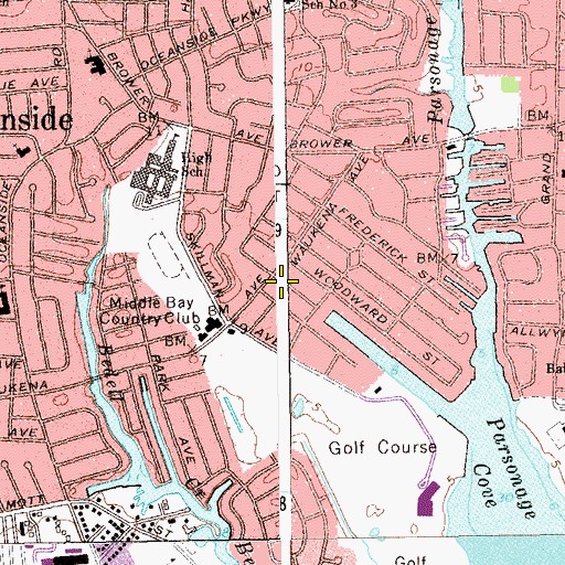 Topographic Map of Congregation Darchei Noam, NY