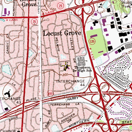 Topographic Map of Willits Elementary School, NY