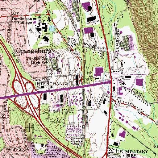 Topographic Map of Casey Hall, NY