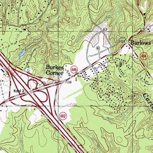 Topographic Map of York County Department of Fire and Life Safety Station 5 Skimino, VA