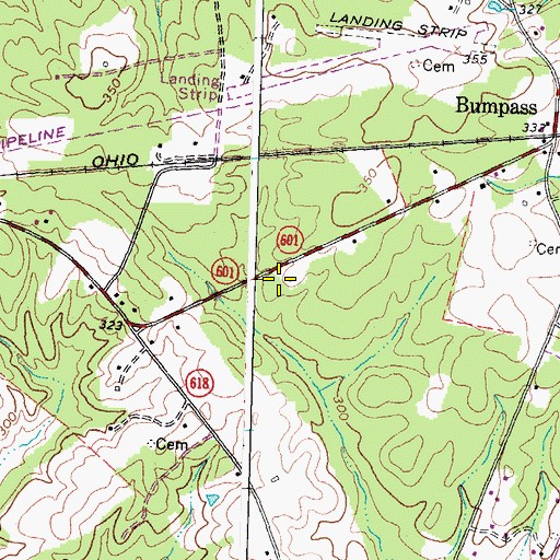 Topographic Map of Lake Anna Rescue, VA
