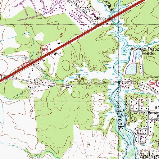 Topographic Map of Company 2, VA