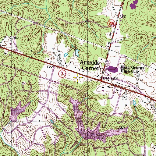 Topographic Map of Rescue Squad Station 1, VA