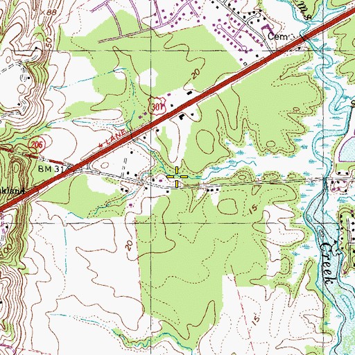 Topographic Map of Rescue Squad Station 2, VA