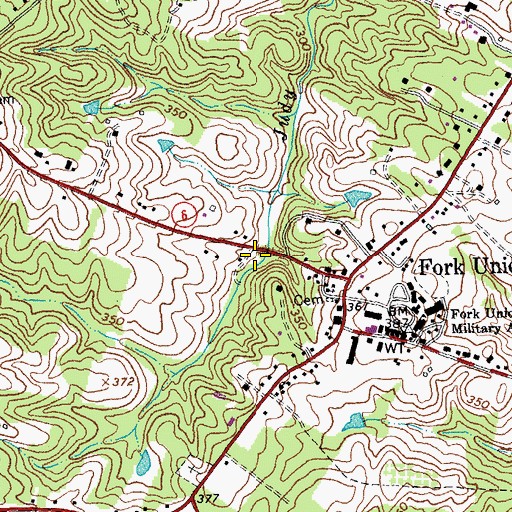 Topographic Map of Fork Union Rescue Squad, VA