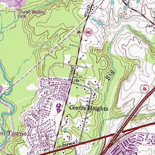 Topographic Map of Fairfax County Fire and Rescue Department Station 38 West Centreville, VA