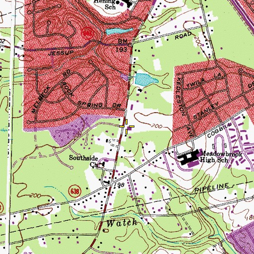 Topographic Map of Sale Station Number 11, VA