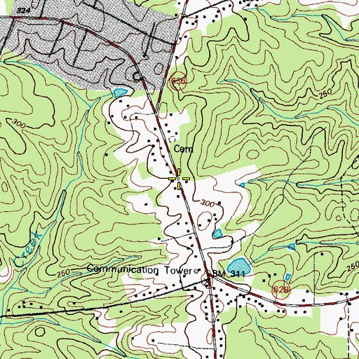 Topographic Map of Phillips Station Number 13, VA