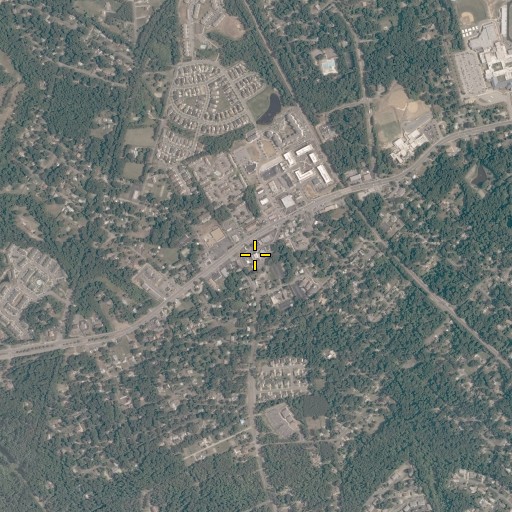 Aerial/Satellite Image of Chesterfield Fire and Emergency Medical Services Station 1 Chester, VA