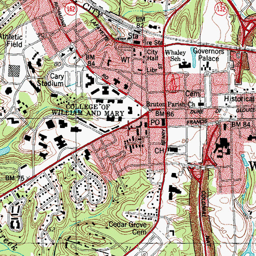 Topographic Map of Hoke House, VA