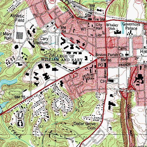 Topographic Map of Horsby House, VA
