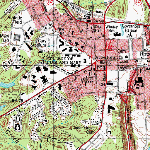Topographic Map of Lambert House, VA