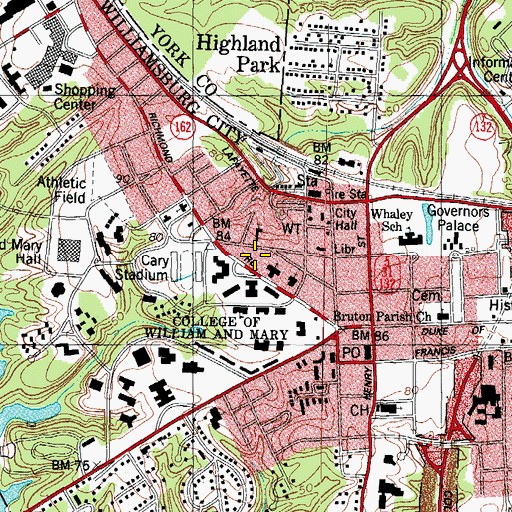 Topographic Map of Thiemes House, VA