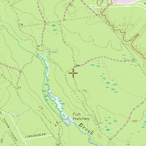 Topographic Map of Connetquot River State Park, NY