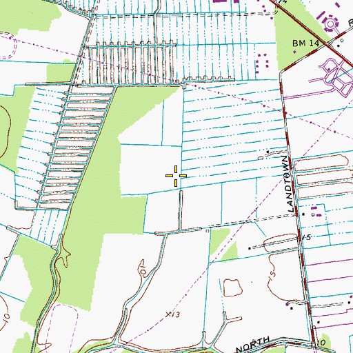 Topographic Map of Verizon Wireless Virginia Beach Amphitheater, VA