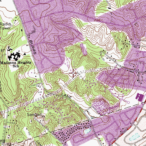 Topographic Map of Strathmore Park, NY