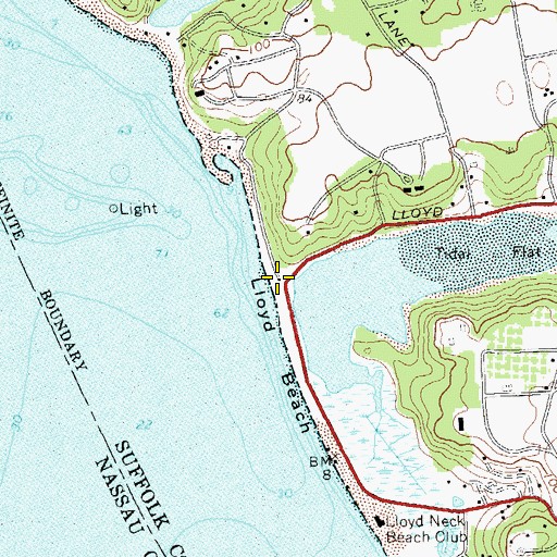 Topographic Map of Columbia Grove, NY