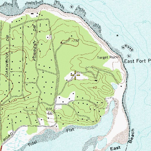 Topographic Map of Eberstadt, NY