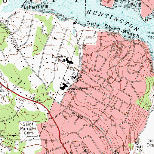 Topographic Map of Unitarian Universalist Church, NY