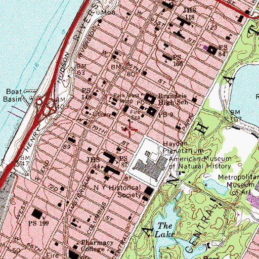 Topographic Map of Mount Pleasant Baptist Church, NY