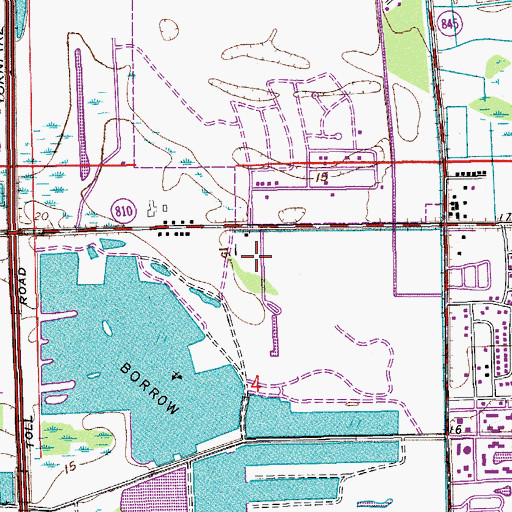 Topographic Map of Quiet Waters Elementary School, FL