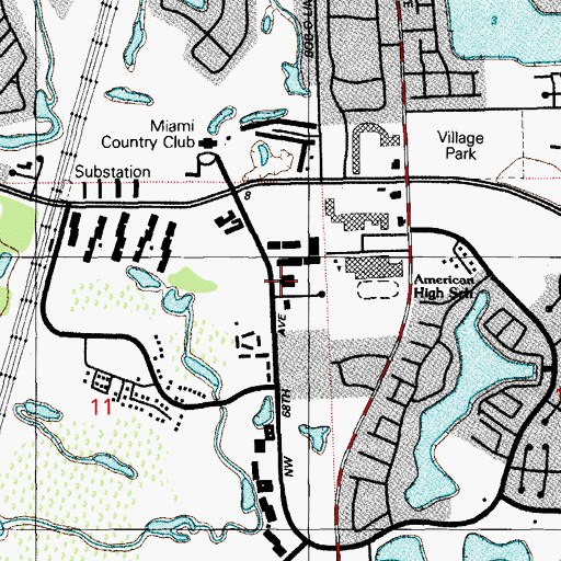 Topographic Map of New World Kids Academy, FL
