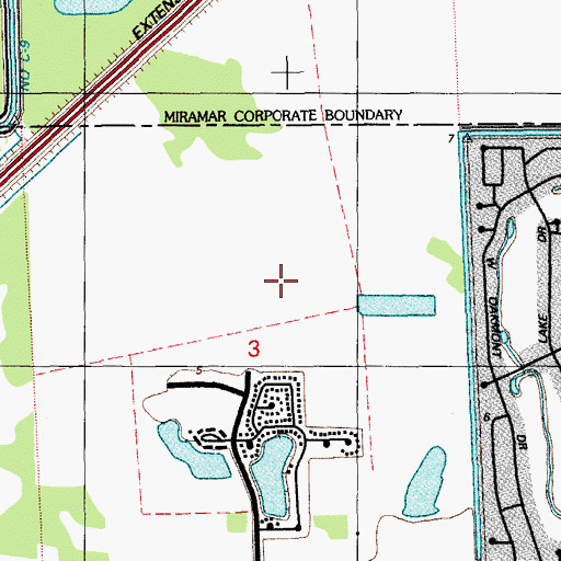 Topographic Map of Lawton Chiles Middle School, FL