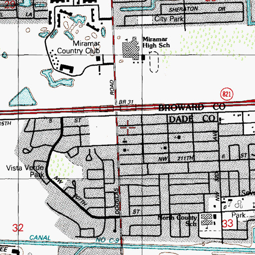 Topographic Map of J & I Christian Academy 2nd Campus, FL