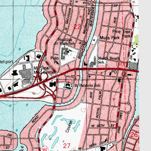 Topographic Map of J Ingraham Early Childhood Development Center, FL