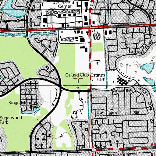 Topographic Map of Heartland Health Care Center-Kendall, FL