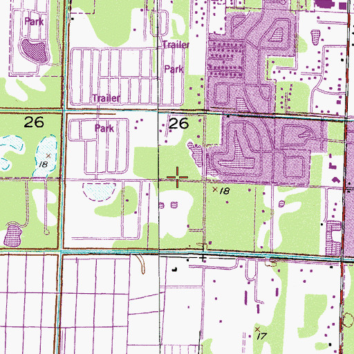 Topographic Map of Heritage Elementary School, FL