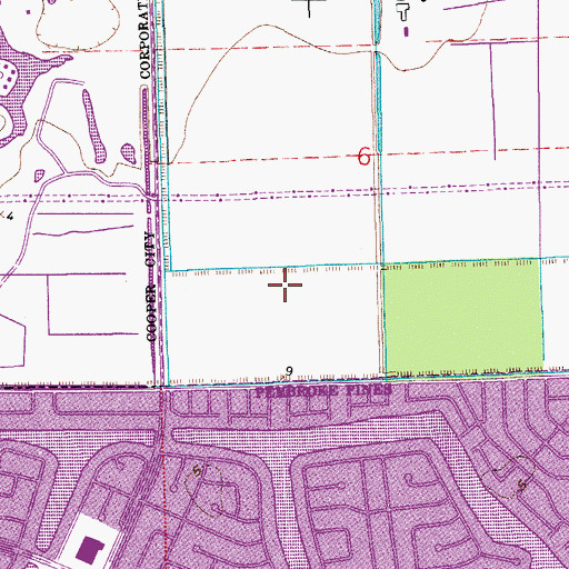 Topographic Map of Embassy Creek Elementary School, FL