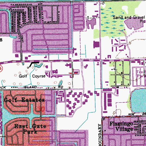 Topographic Map of Eagle Academy Charter School, FL