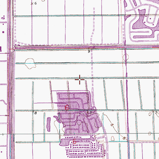 Topographic Map of Central Park Elementary School, FL