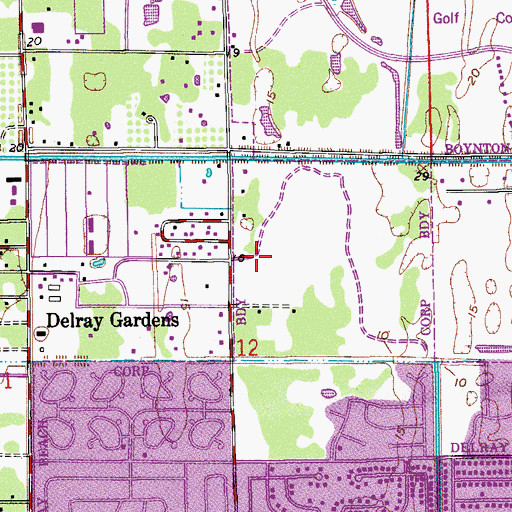 Topographic Map of Banyan Creek Elementary School, FL