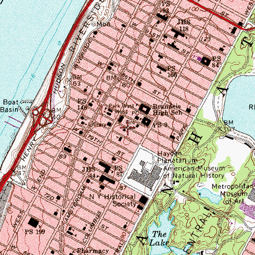 Topographic Map of Saint Volodymyr Ukrainian Orthodox Church, NY