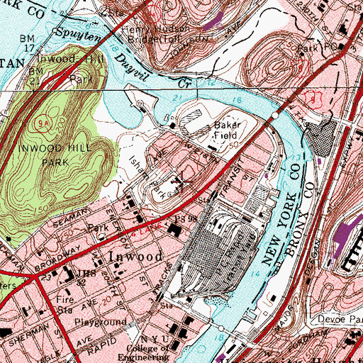 Topographic Map of Northeastern Academy, NY