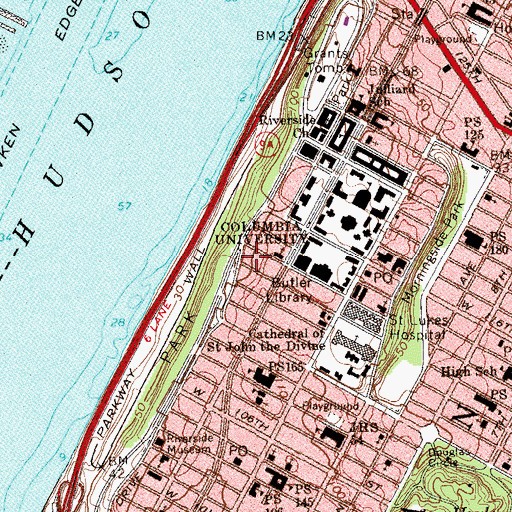 Topographic Map of River Hall, NY