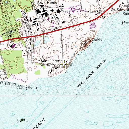 Topographic Map of Handmaidens of the Most Pure Heart of Mary Novitiate Convent, NY