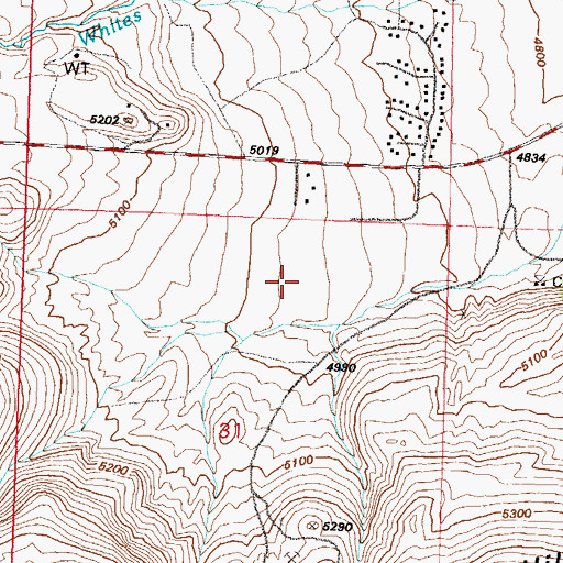 Topographic Map of Galena High School, NV