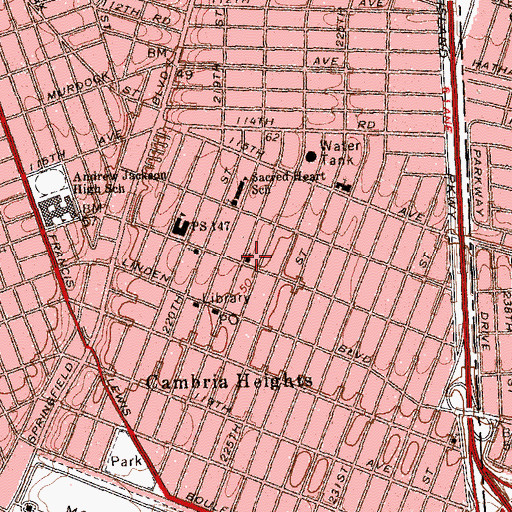 Topographic Map of Holy Trinity Parish Church, NY