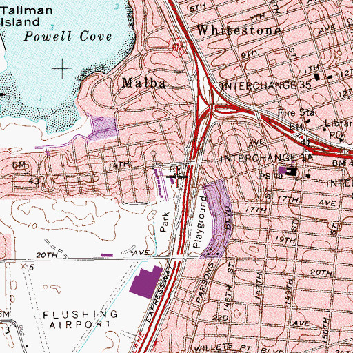 Topographic Map of Holy Trinity School, NY