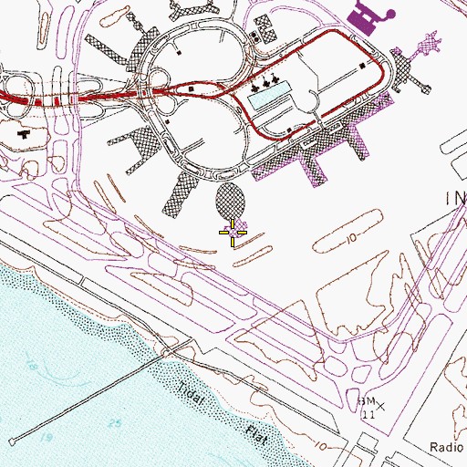 Topographic Map of Terminal 3, NY