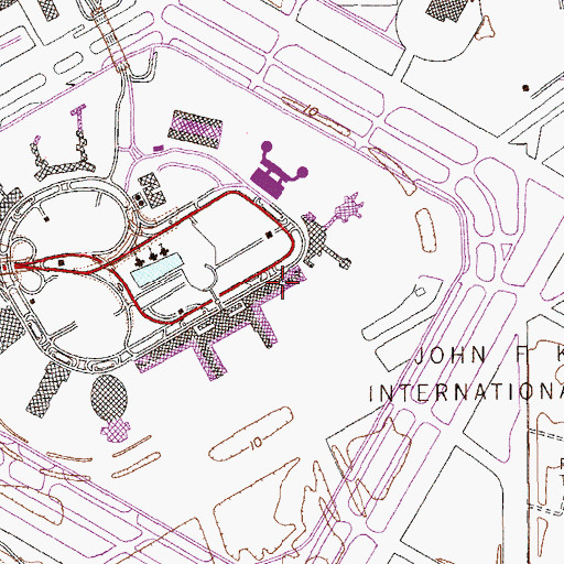 Topographic Map of Terminal 4E, NY