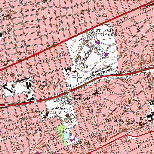 Topographic Map of DeSilva Hall, NY