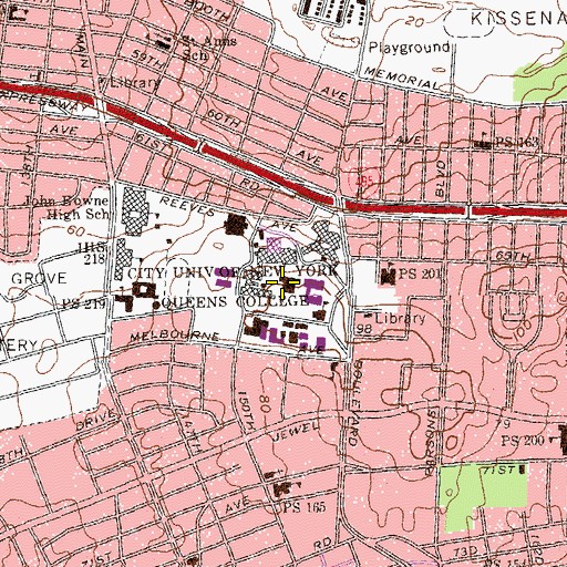 Topographic Map of Klapper Hall, NY