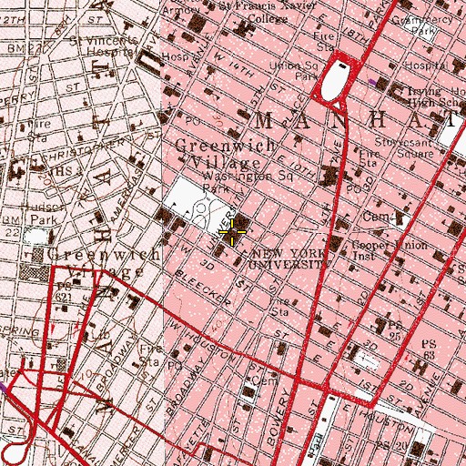 Topographic Map of Asch Building, NY