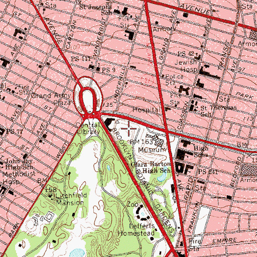 Topographic Map of Mount Prospect Park, NY