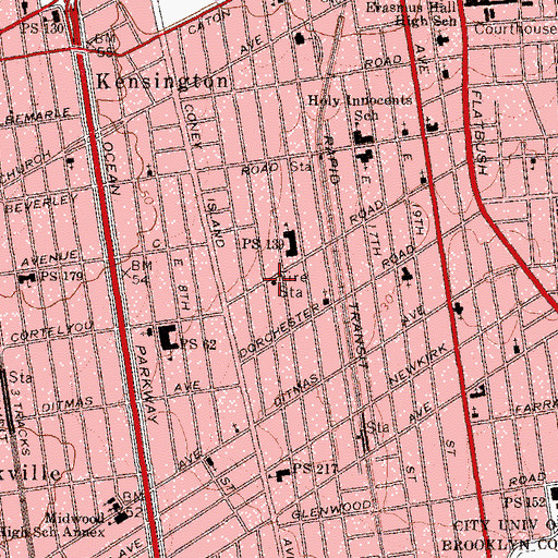 Topographic Map of New York Ladder Company 147, NY